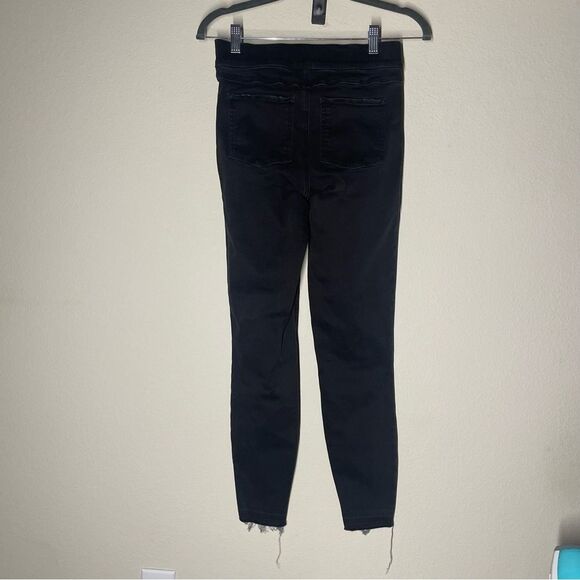 Spanx Distressed Ankle Skinny Denim Jean Legging Vintage Black Size Small - Picture 10 of 15